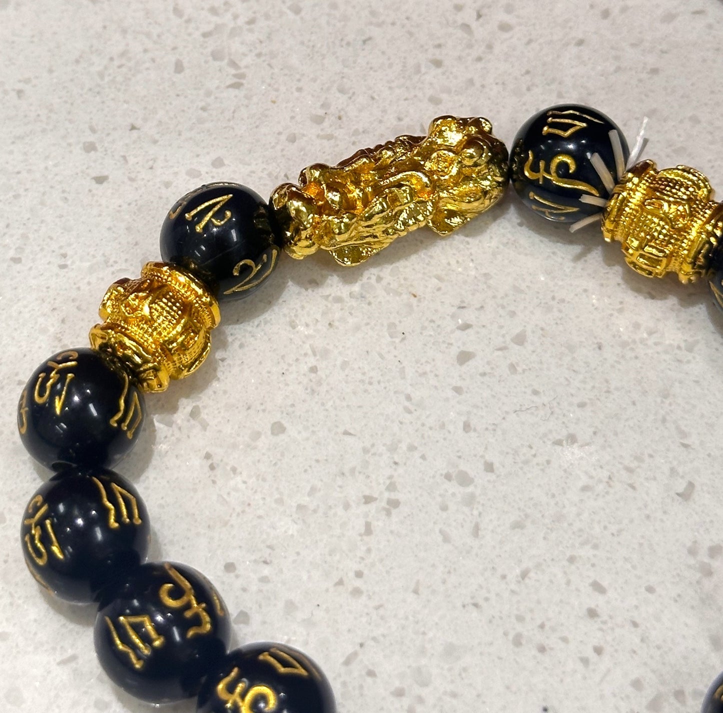 Attract Wealth and Luck with the Pixiu Wealth Mantra Bracelet From Putuo Mountain Temple