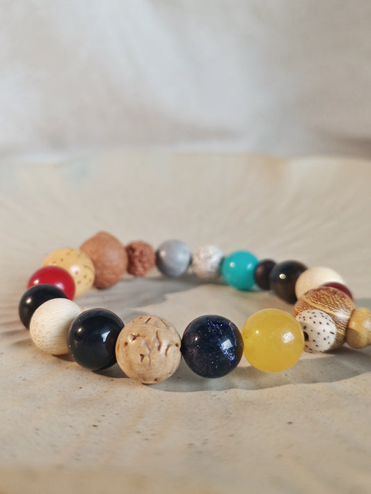 Attract Luck 18-Bodhi Seed Bracelet from Hanshan/Jiming Temple