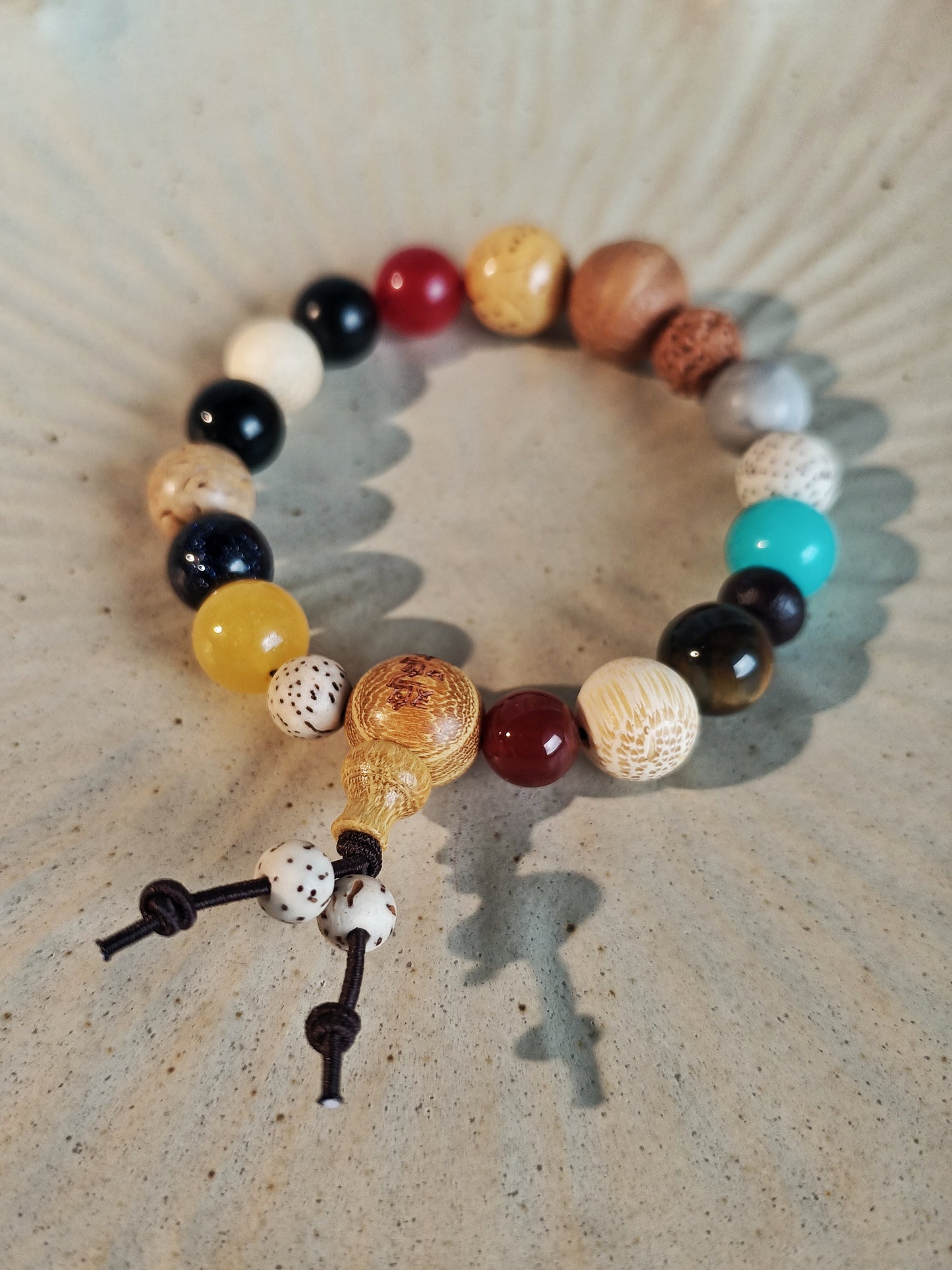 Attract Luck 18-Bodhi Seed Bracelet from Hanshan/Jiming Temple