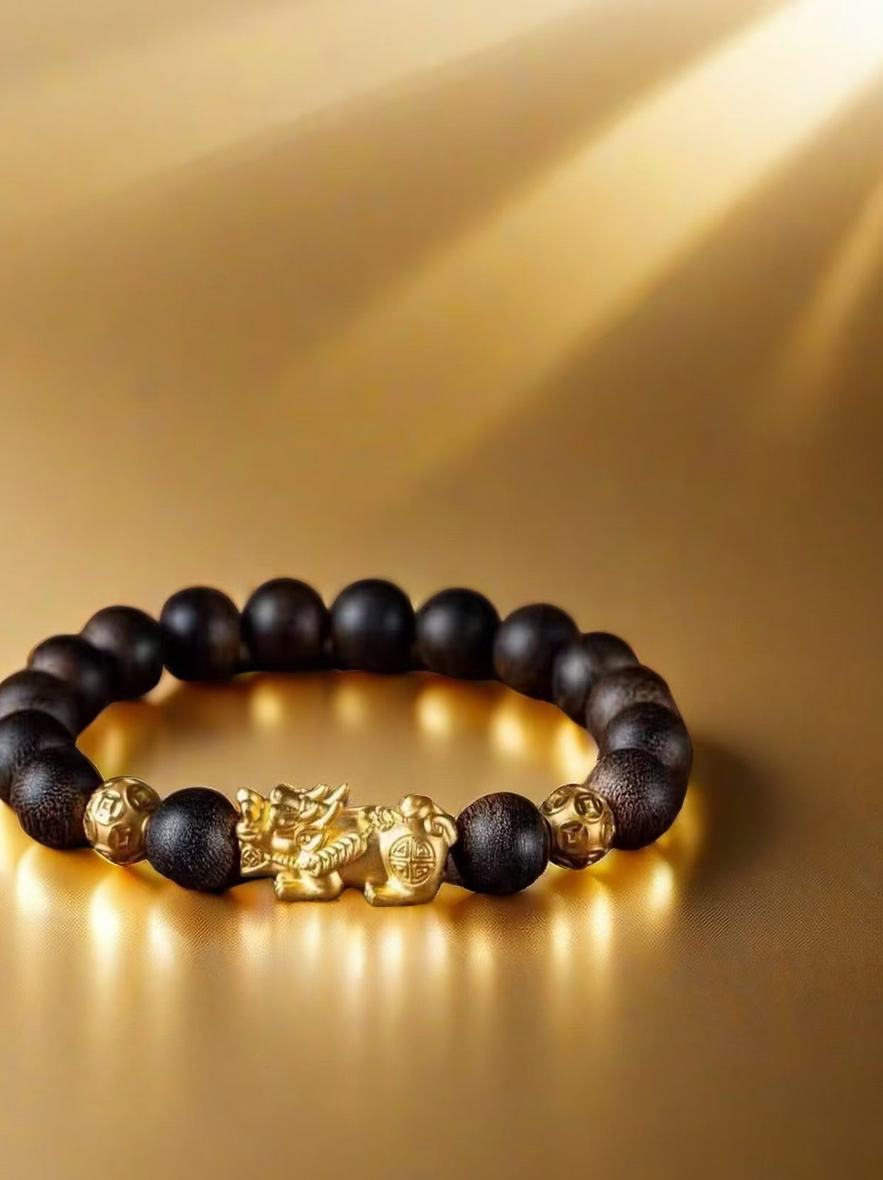 Agarwood Pixiu Wealth Bracelet